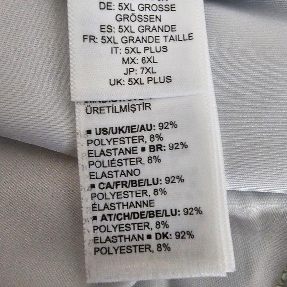 Making the Cut Bodysuit Womens 5X Green Printed Skeleton Stretch Long Sleeve - Picture 11 of 11